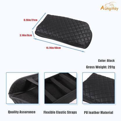 Upgraded Leather Center Console Armrest Protector Cover Compatible with Kia Sorento 2021-2025 2026, Car Arm Rest Pad Seat Box Cover Cushion Lid Protector, Waterproof Anti-Scratch Interior Accessories