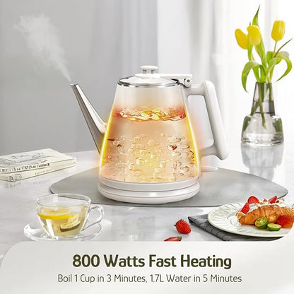 Hazel Quinn Electric Kettle - 1L/34oz Small Tea Kettle