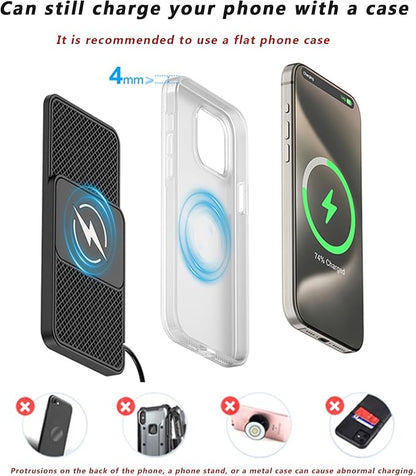 Wireless Car Charger for VW Golf 5 6 7 8 GTE GTI GTD Clubsport, 15w Fast Phone Chargers Charging Pad Non-Slip Essential Electronic Devices for Long-Distance Travel