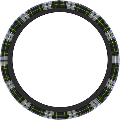 Thickened Elastic Steering Wheel Cover, Gordon Dress Tartan Plaid Ultra, Soft, Breathable, Fit for Cars, SUVs, Trucks, Stylish Comfortable Grip