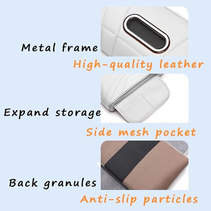 Car Armrest Cushion for Subaru Outback 1994–2025 2026 B16,Memory Foam Center Console Cover with Tissue Box and Cup Holder,Center Console Cover,Orange