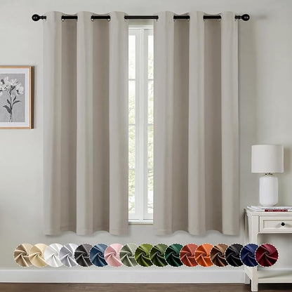 MIULEE Natural Blackout Curtains
