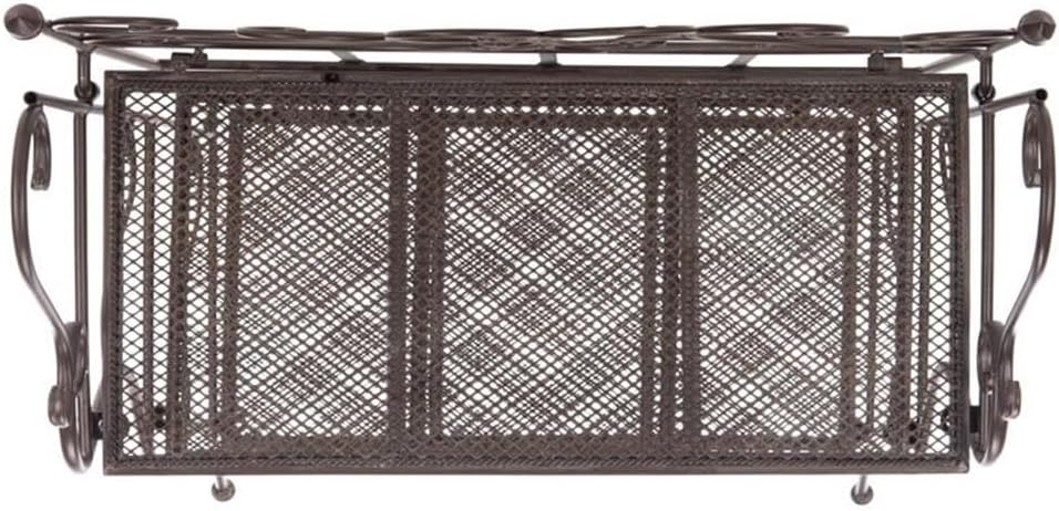 SAFAVIEH PAT5022B Outdoor Collection Torus Unearthed Rust 3-Tier Shelf