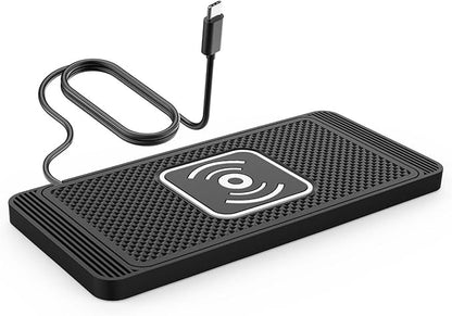 Wireless Car Charger Pad for BMW M1 M2 M235 M240 M3 M340, Type-C/USB 15W Car Wireless Charger Non-Slip Cordless Charging Mat Car Accessories, B-30cm Type-C Interface