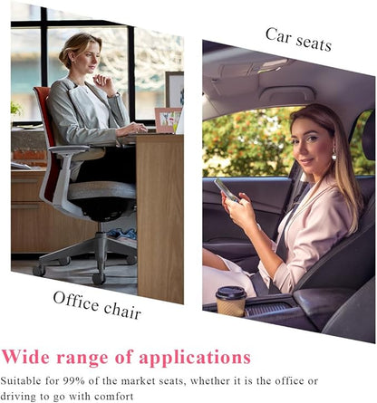 Car Seat Cushion, Comfort Memory Foam Car Cushion, Non-Slip Auto Booster Seat Cushion for Improve Driving Vision, Suitable for Vehicles Trucks SUVs Car Accessories (Gray)