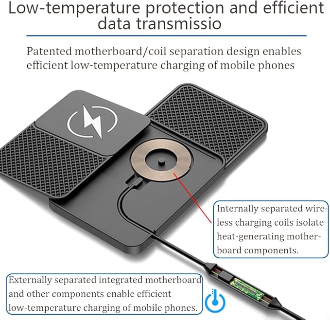 Car Charger for Mazda MX-5 MX-5 Miata MX-5 RF, Non Slip Wired Adapter Charger for Car, Fast Charging Mat, Wired Adapter Car Charging Pad, Phone Charger, Car Accessories,30cm Cable USB