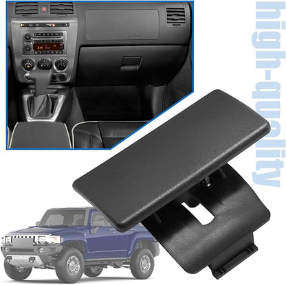 Glove Box Latch Replaces 10391625 Compatible with Chevy Colorado GMC Canyon 2004-2012 Compatible with Hummer H3 2006-2010 Front Glove Box Door Lock Opening Handle (Black)