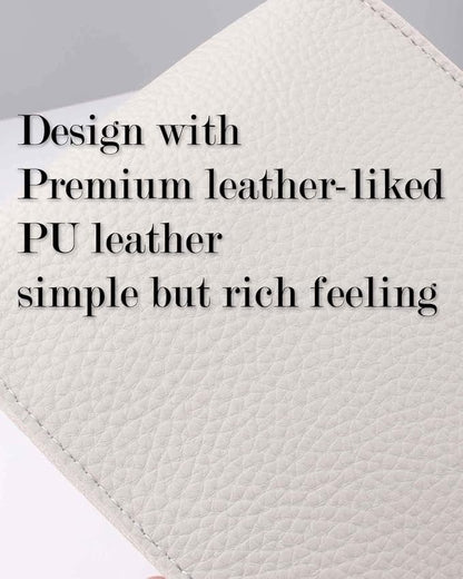 Large Rectangle Tissue Box Cover – Plus Size Tissue Box Holder Long with Bottom Belt [JESMINI, Light Gray] Faux Leather Rectangular Tissue Holder for Bathroom/Car/Office Decor