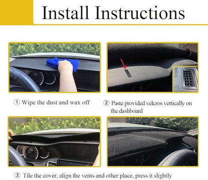 Dash Cover Mat Custom Fit for Dodge Dakota, Dashboard Cover Pad Carpet Protector F135 (Maroon)