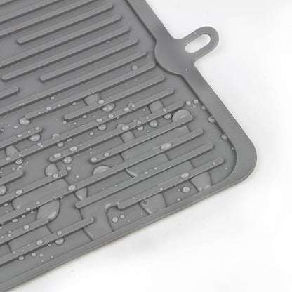 Dahaiwua Pet Food Mat,Mat for Prevent Food and Water Overflow,Portable and Foldable Mat,Suitable for Medium and Small Pet Pet Placemat for Dog and Cat（Dark Grey）