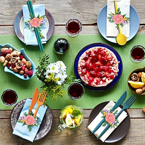 12 Sets Reusable Travel Utensils Set with Case (Knife, Fork, Spoon, Chopsticks), Wheat Straw Portable Plastic Camping Cutlery, Lunch Tableware for Kids Adults Daily Use, Gifts for Office Christmas