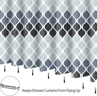 Textured Clarisse Shower Curtain Creative Home Ideas Modern Bathroom Shower Curtains Waterproof Fabric Machine Washable Shower Curtain 72 x 72 Inches