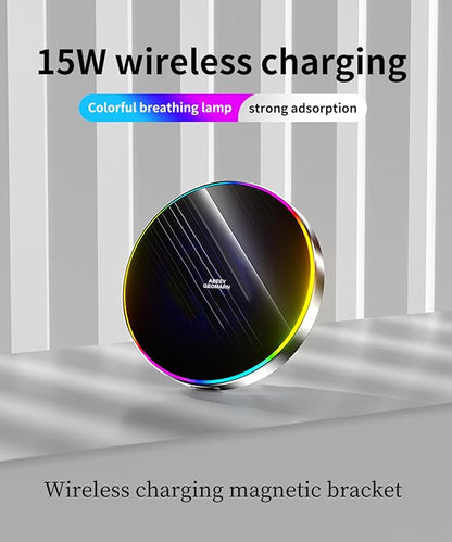 Car Phone Holder for Kia Seltos 2021 2022 2023 Accessories Apply to 8/10.25 Inch Touchscreen 15W Fast Wireless Charger Screen Fixed Clip HandsFree Cell Phone Mount 360° Rotation