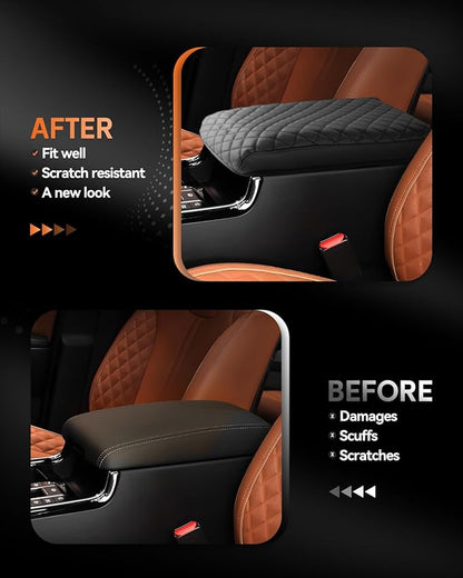 CDEFG for Kia Sorento MQ4 2021-2025 2026 Center Console Cover Armrest Box Cover for Sorento (LX, S, EX, SX,SX Prestige) Accessories Console Arm Rest Protector