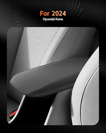 CDEFG for 2024-2025 2026 Hyundai Kona Center Console Cover Armrest Cover for Kona (SE, SEL, SEL Convenience, N Line S, N Line, Limited) Accessories Console Arm Rest Protector