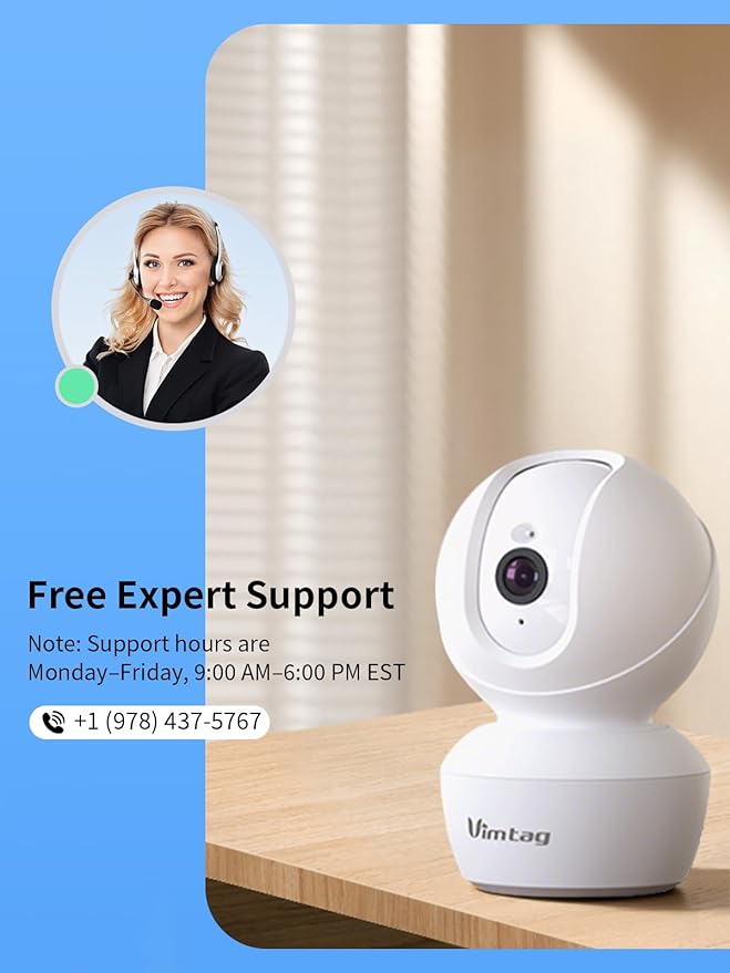 VIMTAG 4MP 5G Indoor Camera, Dog Camera