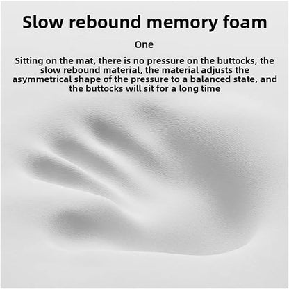 Memory Foam Car Seat Cushions with Lumbar Support - Cool and Breathable Comfort for Car and Office Use(B,40x40cm)