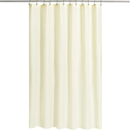 N&Y HOME Fabric Shower Curtain or Liner with Magnets - Cream Shower Curtain for Bathroom with Hotel Quality, Machine Washable - Sand, 72x72