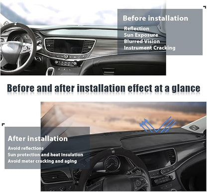 Flannel Dashboard Dash Cover Nonslip Car Dash Board Mat Compatible with Lexus ES ES350 ES300h XV60 2013-2018