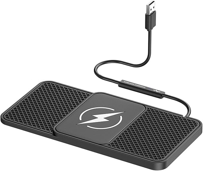 Wireless Car Phone Charger for BMW 4 Series Coupe M4(2014–2025), Type C/USB 20W Fast Charging Pad, Non-Slip Charging Station for Travel Home Office Desk, Lightweight, USB
