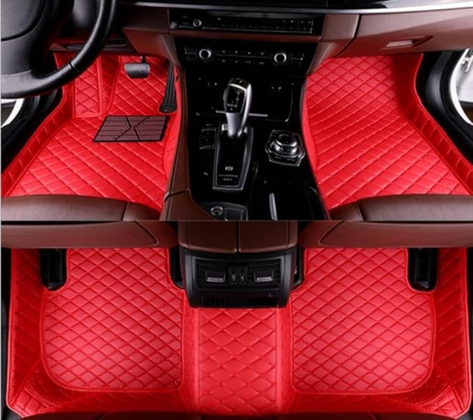 Custome Car Mats Accessories All Weather Floor mats Compatible with Automotive Floor Mats Passenger car mats (White)