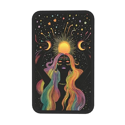 Woman Moonlight Car Auto Armrest Cushion Cover Accessories Center Console Seat Box Pad Protector Universal Decoration for Most Vehicle SUV Truck