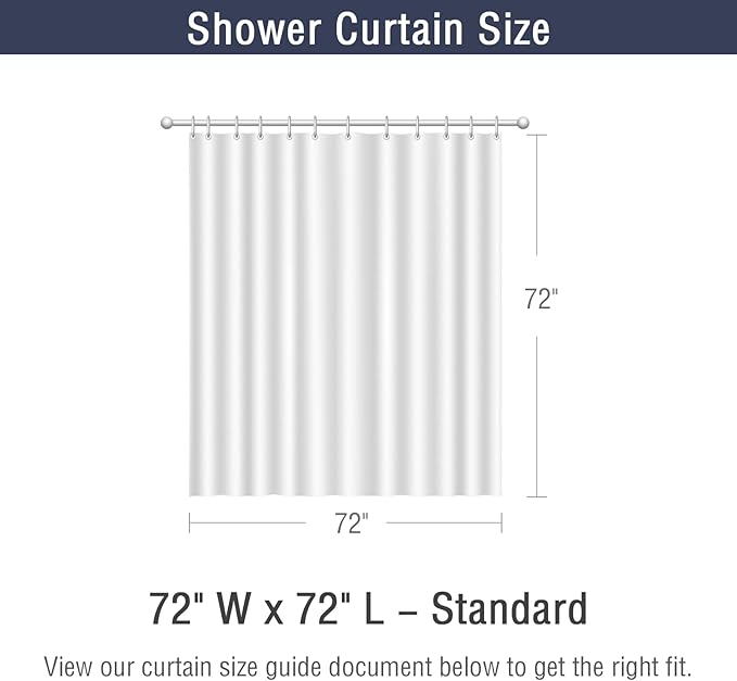 Gibelle Orange Shower Curtain, Ombre Waffle Weave Fabric Shower Curtain for Bathroom Set with Hooks, Water Repellent and Machine Washable, 72 x 72