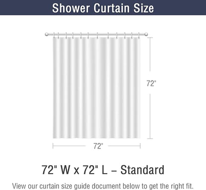 Gibelle Orange Shower Curtain, Ombre Waffle Weave Fabric Shower Curtain for Bathroom Set with Hooks, Water Repellent and Machine Washable, 72 x 72