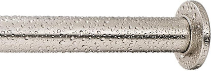 Ivilon Tension Curtain Rod - Spring Tension Rod for Windows or Shower, 24 to 36 Inch. Satin Nickel