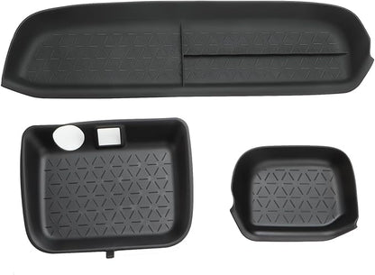 auovo Passenger Storage Organizer Mat Compatible with Toyota RAV4 Accessories 2025 2024 2023 2022 2021 2020 2019 RAV-4 Drivers Side Cubby Organizer Passenger Glove Box Organizer Tray (3PCS)