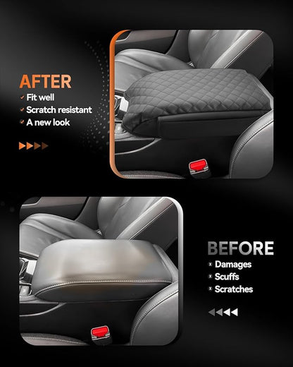 CDEFG for Honda Accord 2023-2025 2026 Center Console Cover Armrest Box Cover for Accord (LX,SE) 2023 2024 2025 Accessories Console Arm Rest Protector 2 Side Pocket