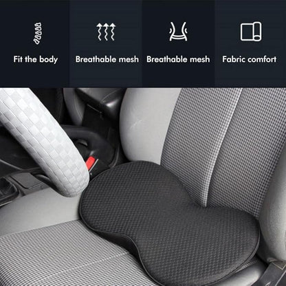 Car Seat Cushion for Driver Thick Memory Foam Car Heightening Seat Cushion Lower Back Pain Relief Back Support Cushion for Car Office Chair
