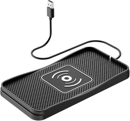 Wireless Car Charger Pad for Nissan Frontier 2000-2026, Type-C/USB 20W Car Wireless Charger Non-Slip Phone Charging Pad Car Accessories,B 30cm Cable USB Plug