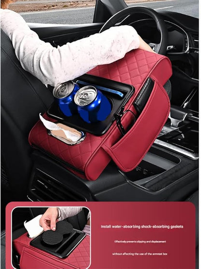 Car Armrests Covers for Audi A6 1995–2025, Center Console Cover Armrest Cushion Middle Console Protector Armrest Mat Interior Accessories,G