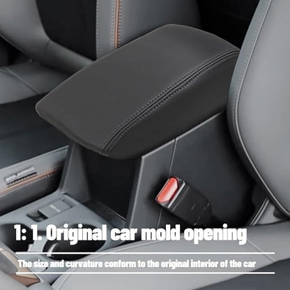 Center Console Cover Compatible with 2025 Subaru Forester Armrest Box Cover Car Interior Accessories Arm Rest Cushion Pad Waterproof Anti Slip Stain Resistant RED Stitching