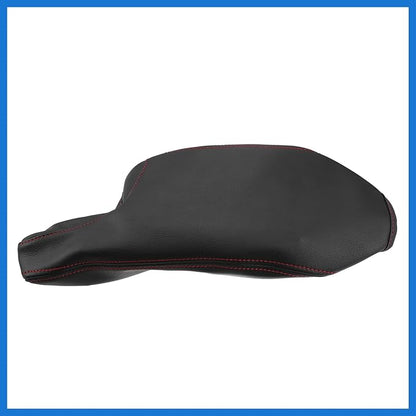 Car Center Console Armrest Cover for Mazda 3 2014-2016 Faux Leather Interior Arm Rest Cover Elbow Cushion Pad Black Red Stitches Auto Accessories