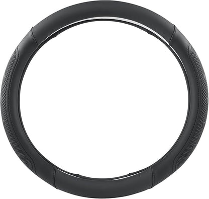 GIANT PANDA Car Steering Wheel Cover for RAM 1500 2500 3500, Compatible with Dodge RAM 15.5-16 inches - Black