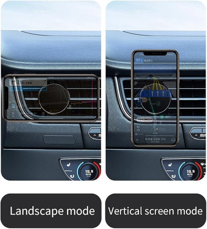 Magnetic Phone Holder for car【2 Packs 】【Strong Magnet】phone holders for your car phone holder Mount for Car【4 Metal Plate】Universal Airvent cell phone car mount for iphone Samsung car accessories