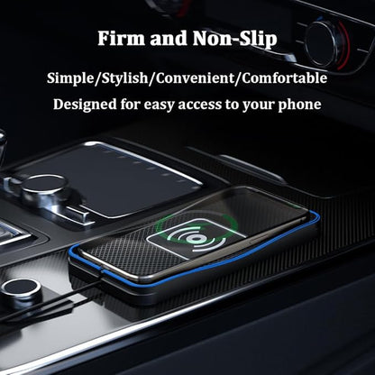 Wireless Car Charger Pad for Ford Mustang Mach-E 2021-2025, Type-C/USB 20W Car Wireless Charger Non-Slip Phone Charging Pad Car Accessories,A 30cm Cable Type-C Plug