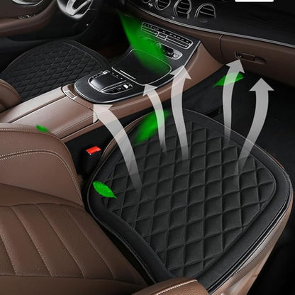 Premium Car Seat Cushion for BMW X1/X2/X3/X4/X5/X6/X7/X8/Z4, Sciatica and Back Pain Relief for Long Drives, Breathable Washable Car Decor Cover,A Black-3 Three-Piece Suit