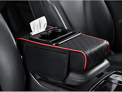 Car Armrests Covers for Audi A6 1995–2025, Center Console Cover Armrest Cushion Middle Console Protector Armrest Mat Interior Accessories,G