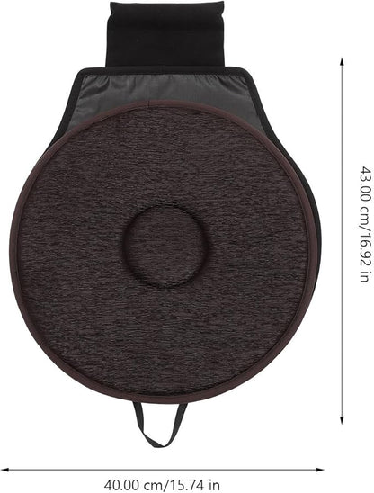 360 Degree Rotating Seat Cushion for Car with Anti-Slip Base Lightweight Breathable Pad for Elderly Pregnant Women Portable Swivel Cushion for Home Office Travel