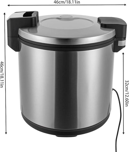 Commercial Electric Rice Warmer, Stainless Steel Rice Warmer Heavy Duty 6Gal