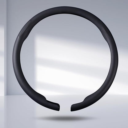Steering Wheel Cover Thin Car Steering Wheel Accessories Universal Snap On Protector, Black