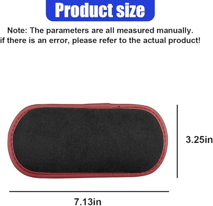 Car Door Armrest Pads, Soft Leather Memory Foam Car Center Console Pillow with Strong Adhesive, Universal Comfortable Auto Arm Rest Cushion Accessories for Elbow and Knee Support(Black)