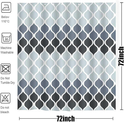 Textured Clarisse Shower Curtain Creative Home Ideas Modern Bathroom Shower Curtains Waterproof Fabric Machine Washable Shower Curtain 72 x 72 Inches