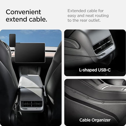 TapLock Qi2 MagSafe Charging Tesla Phone Mount for Model Y Juniper 2025/26 & Model 3/Y/S/X - iPhone 17 Pro Max with MagSafe & Pixel 10 Pixelsnap & Galaxy S26 Series [Not for Updated 16in QHD Screen]