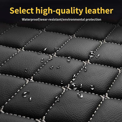 Custom Making Car Floor Mats Compatible for 2000-2025 All Mode Sedan SUV Sports Car Full Coverage Cute Pads Protection Non-Slip Leather Floor Liners (Blue)