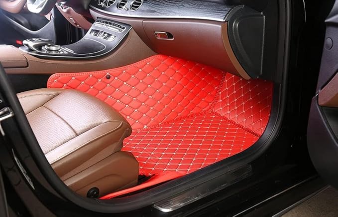 Custome Car Mats Accessories All Weather Floor mats Compatible with Automotive Floor Mats Passenger car mats (3D Brown)