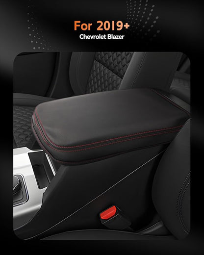 CDEFG for Chevrolet Blazer 2019-2025 2026 Center Console Cover Armrest Box Cover for Chevy Blazer (2LT, 3LT, Premier, RS) Accessories Console Arm Rest Protector